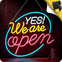 Enseigne néon LED ouverte multi-tailles et couleurs, enseigne lumineuse de bienvenue pour entreprise, décoration murale néon flexible pour café, bar, vitrine de magasin