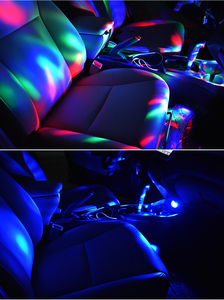 Nouveau Mini RGB LED USB voiture lampe décorative 12V lumière ambiante avec musique contrôle du son coloré intérieur voiture atmosphère lumière - Product Image 6