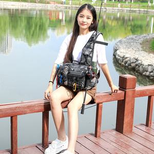 Custom Multifunctional Waist Bag for Crossbody <b>Fishing</b> <b>Rod</b> Tactical Nylon <b>Rod</b> Gear Storage Convenient Practical <b>Fishing</b> - Product Image 3