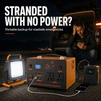 Centrale Électrique Portable Solaire Domestique 500W 720Wh avec Fonction UPS pour un Sauvegarde Fiable des Ordinateurs et Routeurs à Domicile - Vente en Gros