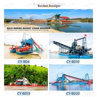 Promotion : Drague à godets pour l'extraction de sable de rivière et l'exploitation minière, grande capacité, directement de l'usine