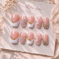 Lot de 10 faux ongles en acrylique PMMA faits à la main, style français 3D, courbes 2.0, couverture complète, réutilisables, luxe léger