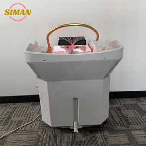 Tête thérapeutique mobile de bassin de shampooing de chauffage d'eau de Siman pour l'usage portatif de maison de soins infirmiers de salon de beauté de station thermale thaïlandaise avec le lit de cuvette - Product Image 3