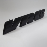 Vente en gros d'autocollants de calandre de voiture VR6 en plastique noir brillant personnalisés, emblèmes, logos, autocollants pour calandre de voiture VW Golf