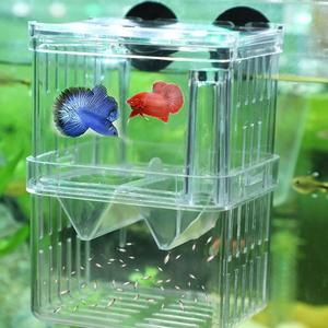 Duurzame aquarium kweekincubator, transparant acryl, milieuvriendelijk plastic, rechthoekige broedbak voor visjongen, isolatiebox voor vissen - Product Image 1