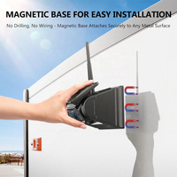 IPoster Kit de Cámara Magnética Inalámbrica Recargable de 5 Pulgadas para Carruaje de Caballos, con Monitor Táctil IPS de 2 Canales, Solar, Inalámbrica, IP69, 9600m