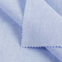 Tissu tissé teint en fil de haute qualité, écologique, 55% lin 45% coton, popeline 30S, pour vêtements formels et chemises décontractées pour hommes, femmes et enfants
