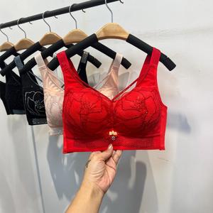 Soutien-gorge grande taille avec ou sans armature, style français, maintien de la poitrine, sexy, fin, lingerie pour femmes à forte poitrine, réglable - Product Image 1