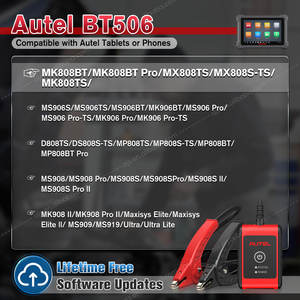 Autel Officiële Winkel Maxibas Bt506 Auto Diagnostische Tools En Apparatuur Auto 12V 24V Altra Power Ac Dc Spanning Batterijtester - Product Image 6