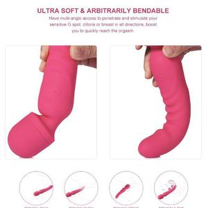 Vibrateur double tête en silicone rose, rechargeable par USB, fréquence personnalisable, pour exercices de Kegel et massage du point G, sans latex - Product Image 5