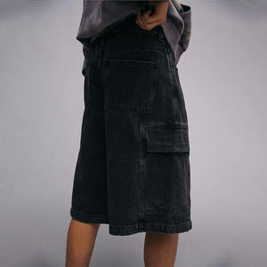 2024 Summer Mid Waist Washed Cargo Denim Shorts Men Hip Hop Streetwear Vintage Jorts Baggy Multi-Pocket <b>Work</b> <b>Jean</b> Shorts Men - Product Image 5