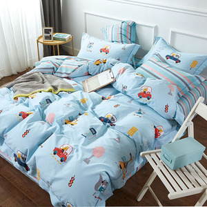 OEKO BSCI ISO Certified Eco-Friendly Woven Cartoon &amp; Plant Printed 4-Piece Kids Cotton <strong>Fluffy</strong> <strong>Duvet</strong> Cover Set - Product Image 4