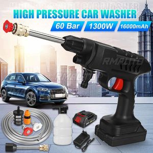 Hidrolavadora Inalámbrica de Alta Presión de 1300W y 88VF, Pistola de Agua con Batería de 16000mAh, Máquina de Limpieza para Batería Makita de 18V - Product Image 1