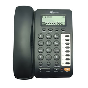 Téléphones fixes filaires <span class=keywords><strong>avec</strong></span> identification de l'appelant, téléphone de bureau <span class=keywords><strong>avec</strong></span> calculatrice, fabrication OEM - Product Image 4