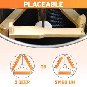 Extracteur de miel manuel Witbee en acier inoxydable à 3 cadres, tambour de 38 cm, en stock en Chine, garantie 1 an - Product Image 5