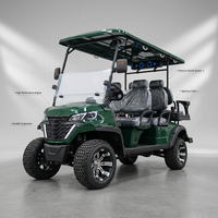 Voiturette de golf électrique EV 48V, 3-4 places, autonomie de 90 km, certifiée CE/GCC, vitesse de 30-50 km/h, poids à vide de 500 kg