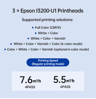Impresora UV de Formato Grande VERSIJET 90*60 con 3 Cabezales I3200-U1 para Impresión de Señalización y Decoración