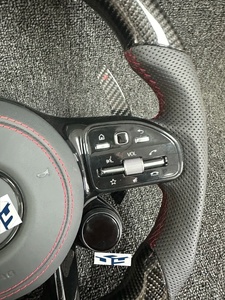 Volante de Fibra de Carbono para Automóvil <span class=keywords><strong>Mercedes</strong></span>-<span class=keywords><strong>Benz</strong></span> <span class=keywords><strong>AMG</strong></span> C190 W117 W166 W177 W197 W205 W213 W216 W217 W218 W222 W253 W257 - Product Image 3