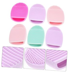 Efficiente e alla Moda: Pulitore per Pennelli da Trucco Tianbo in Silicone a Forma di Uovo con Motivo Geometrico, Strumento di Lavaggio Originale, Idea Regalo - Product Image 2