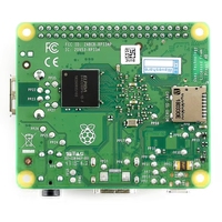Carte de développement Bssy Pi 3 Modèle A+ 1,4 GHz 64 bits Quad-Core pour CPU Cortex-A53, format plus compact, les plus récentes améliorations