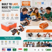 Robot Educativo Creativo 15 en 1 de Acero Aleado con Puerto RJ11, Controlado Lógicamente, para Adolescentes, Proyectos Makerspace, Ciencia y Descubrimiento