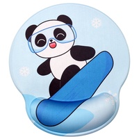 Tapis de souris de jeu repose-poignets Panda Cartoon ergonomique personnalisable couleur et taille Gel SIlicone tapis de souris en mousse à mémoire pour le bureau
