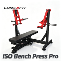 Machine de musculation professionnelle Iso Lateral Pec Trainer à charge par disques, avec poignées rotatives et siège réglable