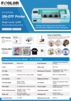 Printer Inkjet DTF A3 350mm dengan Printhead XP600, 6 Peningkatan Cerdas untuk Pencetakan Kaos, Grosir Pabrik