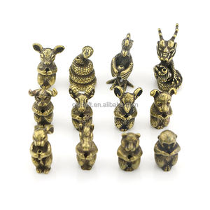 Artigianato in rame puro 12 inserto di incenso dello zodiaco cinese ratto bue tigre coniglio drago serpente cavallo pecora gallo scimmia cane maiale - Product Image 1