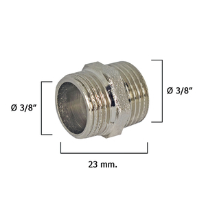 Rubinetti Doppi Cromati 3/8" - Product Image 1