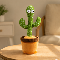 Jouet cactus dansant viral, jouet en peluche chantant, parlant et se contordonnant, jouet amusant pour enfants, ornement de décoration pour la maison