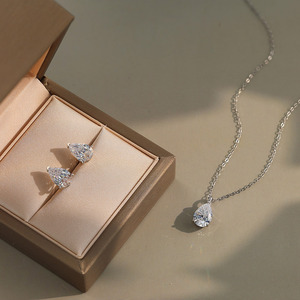 Orecchini pregiati gioielli placcati in oro 8A premi in zirconio cubico taglio 925 orecchini in argento Sterling per donna uomo - Product Image 6