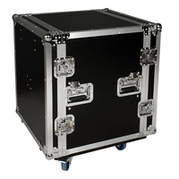 GEHUA Armoire audio aviation à deux portes 10U 12U 14U 16U 18U 20U pour amplificateur de puissance et console de mixage, mallette à outils antichoc