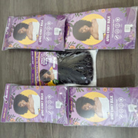 Lot de 100g de Cheveux Afro Kinky en Vrac de 12 Pouces, Couleur Noir Naturel, Fibre Haute Température, Facile à Séparer pour Toutes les Coiffures Afro
