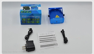 Ventes de liquidation d'usine <span class=keywords><strong>Mini</strong></span> lumière laser rouge verte pleine étoile stroboscopique à commande sonore barre laser lumière d'ambiance de scène - Product Image 5