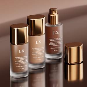 Botella de Vidrio Personalizada para Base de Maquillaje Líquida, 30 ml, Botella de Vidrio de Lujo con Bomba para Loción, Botella Vacía con Bomba - Product Image 6