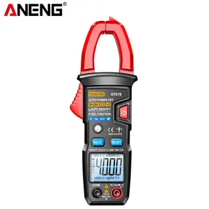 ANENG AT619 meteran jepit siaran suara, Multimeter arus AC, pengukur voltase Amper Mobil Amp Hz kapasitansi NCV Tester Ohm