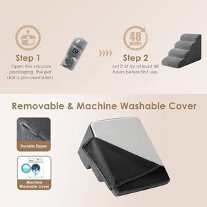 Gran oferta, <span class=keywords><strong>escaleras</strong></span> <span class=keywords><strong>para</strong></span> <span class=keywords><strong>perros</strong></span>, 4 escalones <span class=keywords><strong>para</strong></span> <span class=keywords><strong>perros</strong></span>, rampa antideslizante <span class=keywords><strong>para</strong></span> mascotas <span class=keywords><strong>para</strong></span> camas altas o sofá - Product Image 5