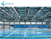 Structure en acier Q355B pour hall de piscine intérieure à grande portée, conception Tekla 3D