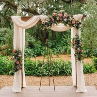 Rideaux de luxe solides pour cérémonie, décoration pour mariage, arrière-plan, pour plafond, 3 pièces