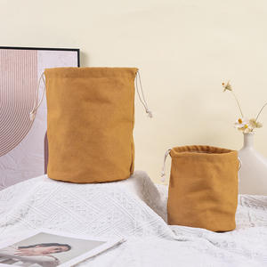Toile à fond rond avec cordon de serrage sacs anti-poussière pochette de seau de rangement poche intégrée sac d'épicerie <span class=keywords><strong>divers</strong></span> garder sacs en gros - Product Image 3