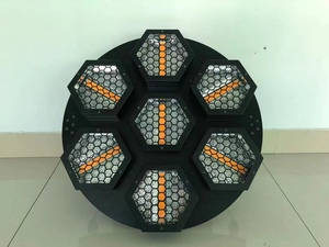 โรงงานขายไฟเวทีมินิเรโทร 7*40W รูปทรงหกเหลี่ยม ไฟ LED เรโทร ควบคุมด้วย DMX สำหรับบาร์ คลับ โรงละคร - Product Image 1
