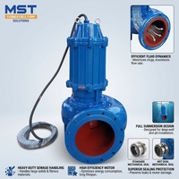 Pompe submersible industrielle en acier inoxydable pour l'évacuation des eaux usées et des eaux boueuses