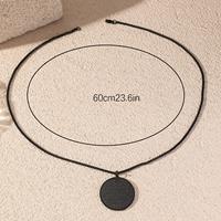 Colliers pendentifs en acier inoxydable double face gravés avec calligraphie arabe islamique Allah musulman Eid Ayatul Kursi Coran