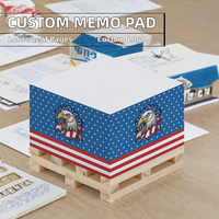 Bloc-notes personnalisé de haute qualité avec logo, bloc-notes carré en bois, bloc-notes de bureau, bloc-notes en papier, cube de notes adhésives