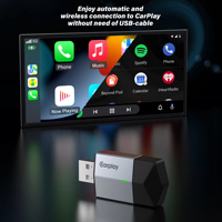 Adaptador Portátil 2 en 1 para CarPlay y Android Auto 2026 con Bluetooth/WiFi, Conexión Plug & Play, Compatibilidad Universal para Automóviles