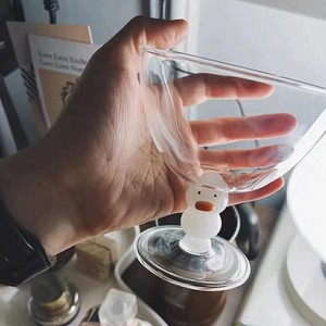 Tazza in Vetro Borosilicato Resistente al Calore, Design 3D a Forma di Paperella, Personalizzabile, per Caffè, Latte e Vino Rosso - Product Image 2