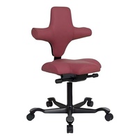 Chaise de bureau ergonomique en alliage d'aluminium, style moderne et minimaliste, pivotante, avec assise ergonomique, hauteur réglable, base coulissante, pour la maison et le bureau
