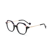Montures de lunettes en acétate tendance unisexe, style rétro géométrique, transparentes, colorées, vente en gros