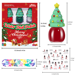 Ensemble de vernis à ongles de Noël, 4 couleurs, rouge, <span class=keywords><strong>vert</strong></span>, blanc, argent, kit de vernis à ongles à séchage rapide, <span class=keywords><strong>manucure</strong></span> DIY, salon à domicile, cadeau pour femmes et enfants - Product Image 6
